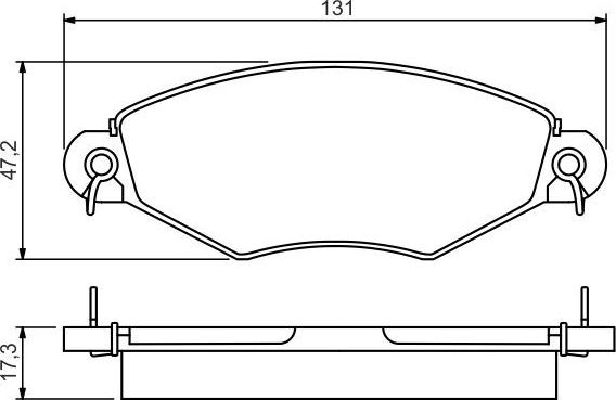 Тормозные колодки Bosch. Артикул 0 986 495 260