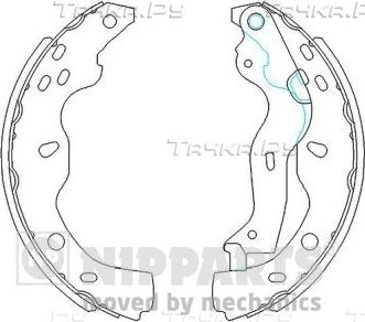 Тормозные колодки Nipparts. Артикул N3508029