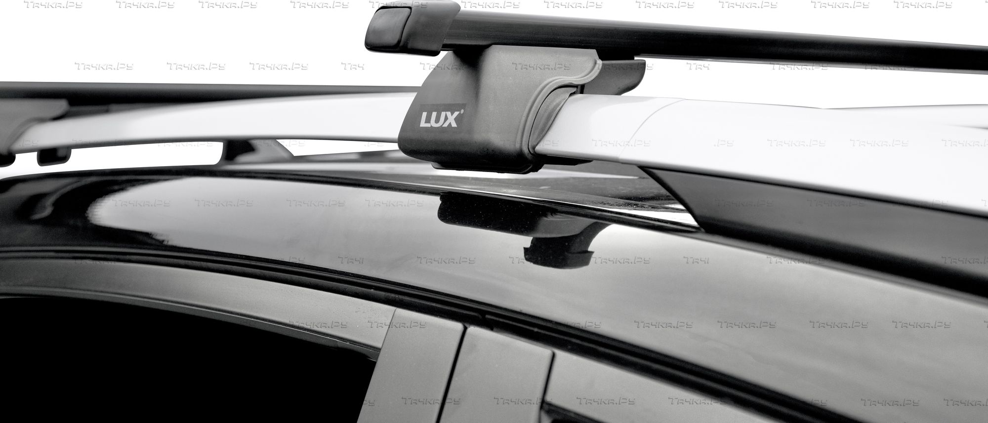 Багажник на рейлинги LUX Классик для Land Rover Freelander I 1998-2006 (Прямоугольные дуги). Артикул 842556