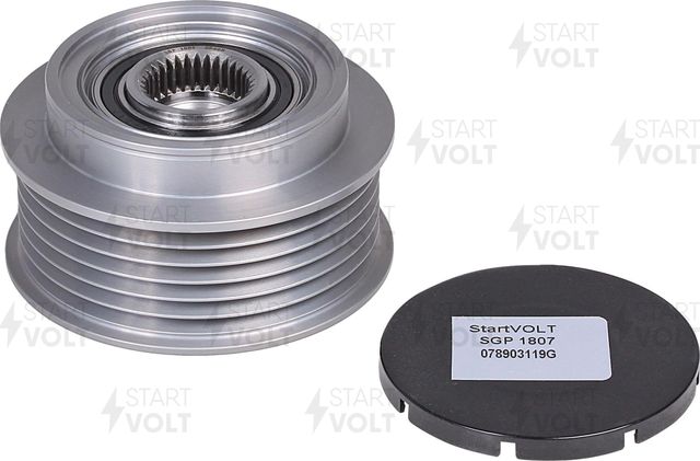 Муфта генератора обгонная StartVOLT для Audi A8 I (D2) 1996-2002. Артикул SGP 1807