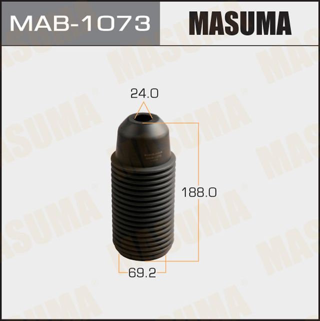Комплект отбойников и пыльников амортизаторов (стоек) Masuma передний для Subaru WRX I 2014-2024. Артикул MAB-1073