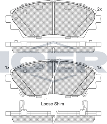 Тормозные колодки Icer. Артикул 182171