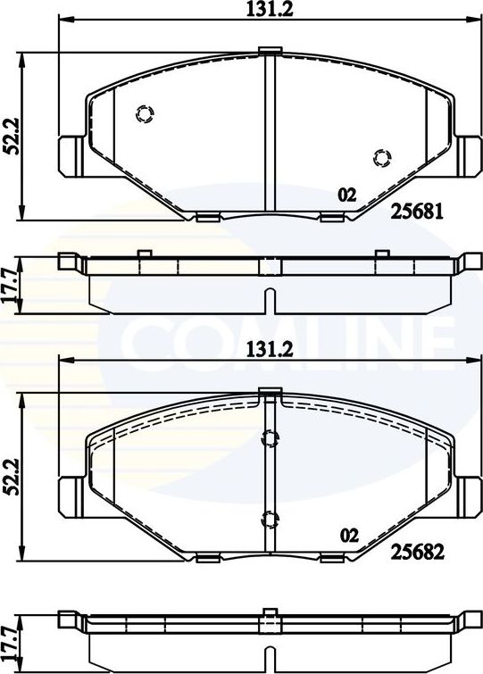 Тормозные колодки Comline Comline. Артикул CBP02126