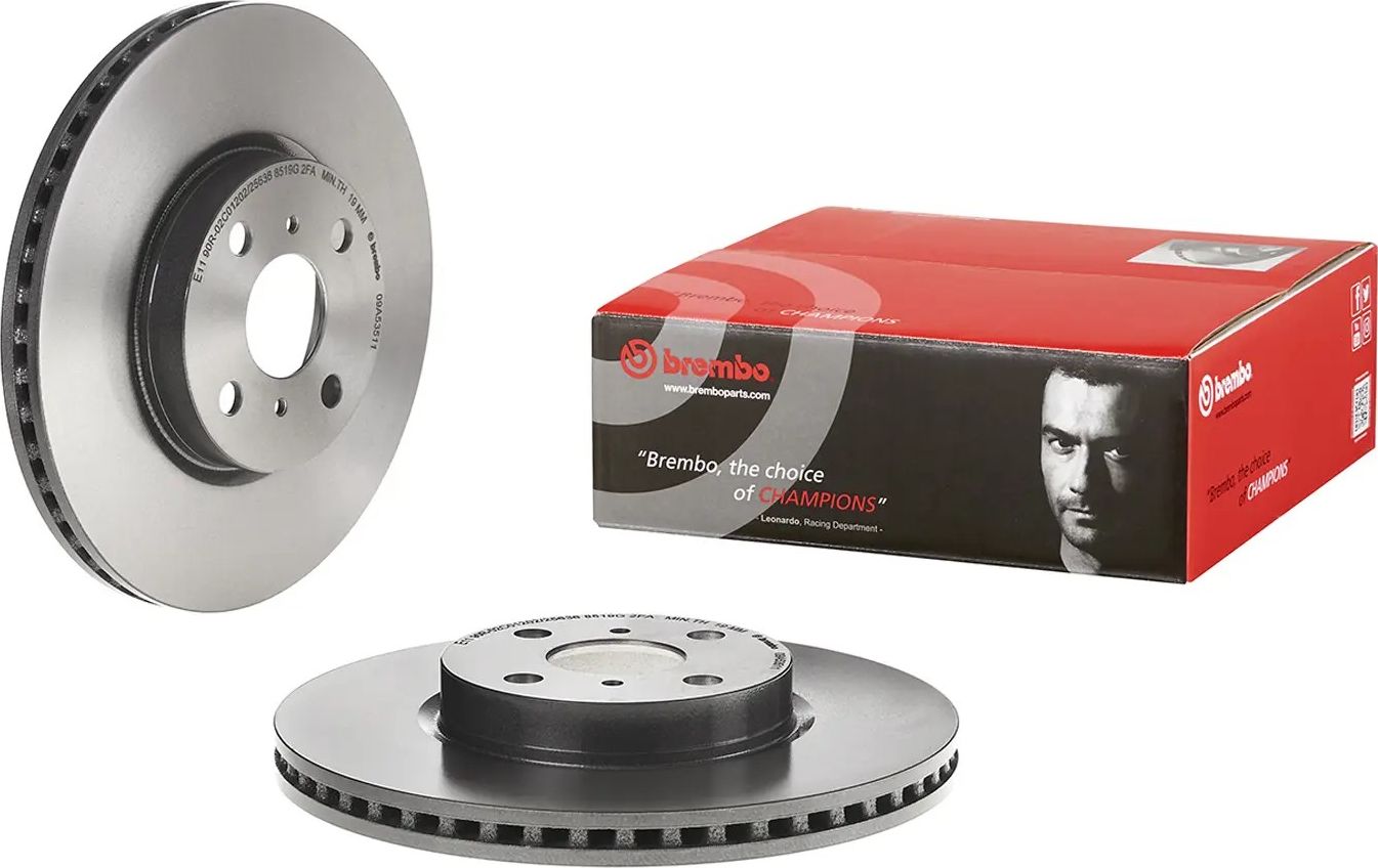Тормозной диск Brembo PRIME LINE - UV Coated. Артикул 09.A535.11