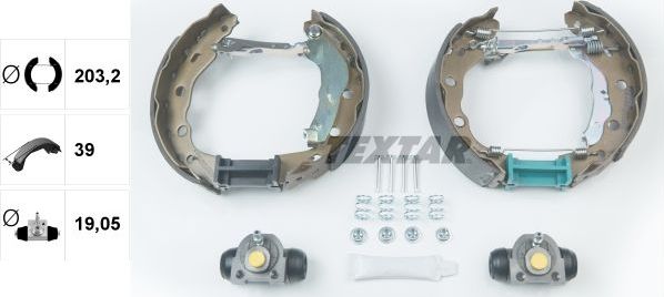 Тормозные колодки Textar (Серый чугун). Артикул 84056400