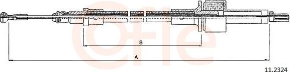 Трос сцепления Cofle. Артикул 11.2324