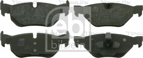 Тормозные колодки Febi Bilstein задние для BMW 1 I (E81/E82/E87/E88) 2004-2011. Артикул 16533