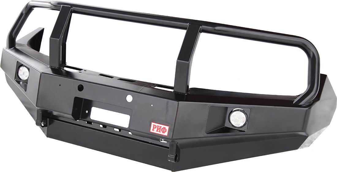 Бампер силовой РИФ передний с доп. фарами и защитной дугой для Nissan Pathfinder R51 2010-2014. Артикул RIFD40-10350-10