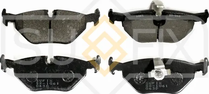 Колодки тормозные дисковые | зад прав/лев | (Sufix). Артикул SX-1061