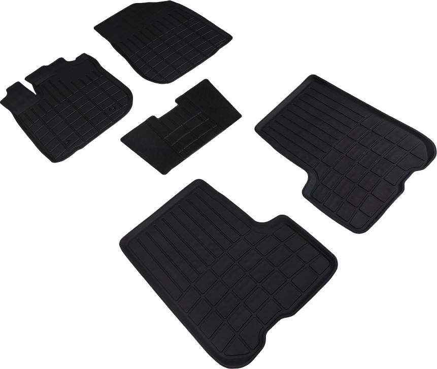 Коврики резиновые Seintex (с низким бортом) для салона Renault Logan II 2014-2026. Артикул 88647