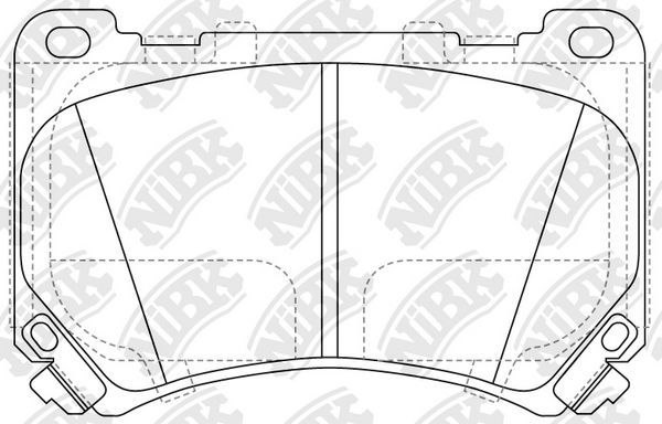 Тормозные колодки NiBK. Артикул PN11002