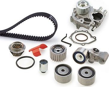 Помпа (водяной насос) с комплектом ремня ГРМ Gates PowerGrip® для Subaru Impreza I 1998-2000. Артикул KP1TH15612XS-1