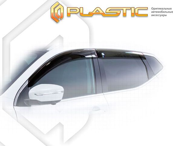 Дефлекторы СА Пластик для окон (Classic полупрозрачный) Nissan Qashqai 2014-2026. Артикул 2010030310169