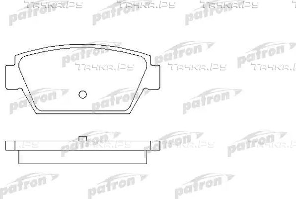 Тормозные колодки Patron задние для Mitsubishi Galant VI 1987-1992. Артикул PBP507
