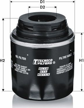 Масляный фильтр Tecneco Filters для Skoda Fabia II 2007-2014. Артикул OL712/94