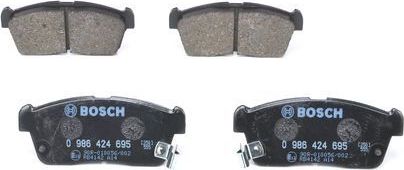 Тормозные колодки Bosch (Low-Metallic) передние для Daihatsu Copen I 2003-2012. Артикул 0 986 424 695