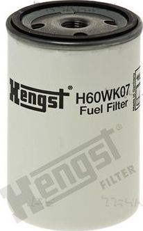 Топливный фильтр Hengst для Volvo  F6 1975-1986. Артикул H60WK07