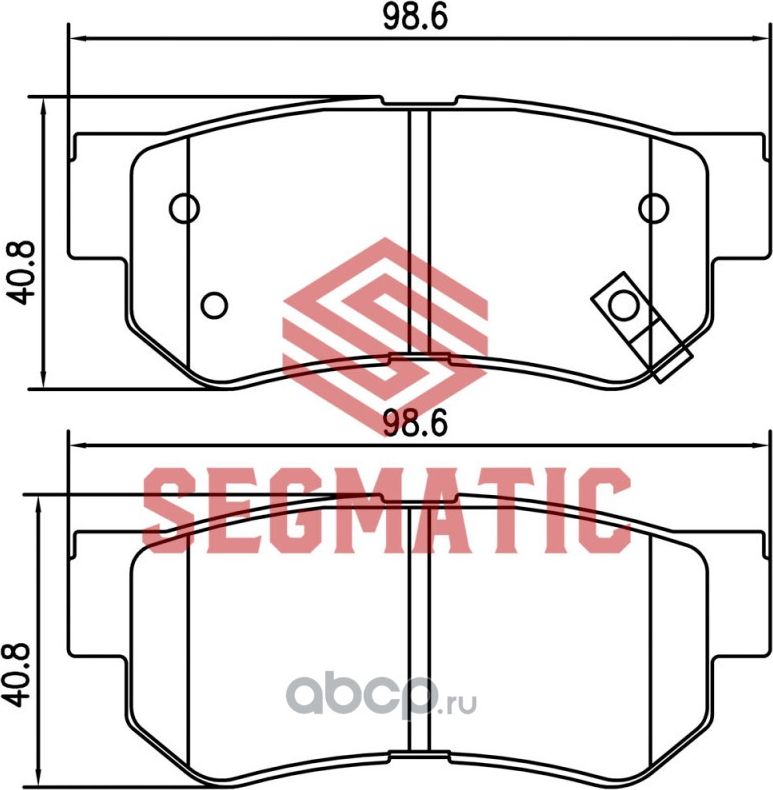 Колодки тормозные дисковые (Segmatic). Артикул SGBP2568