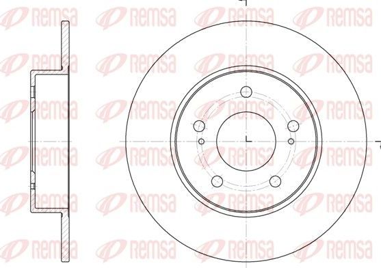 Тормозной диск Remsa. Артикул 6909.00