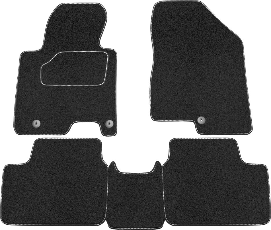 Коврики Rezkon ворсовые Стандарт для салона Kia Ceed II 2012-2018. Артикул 2021005200