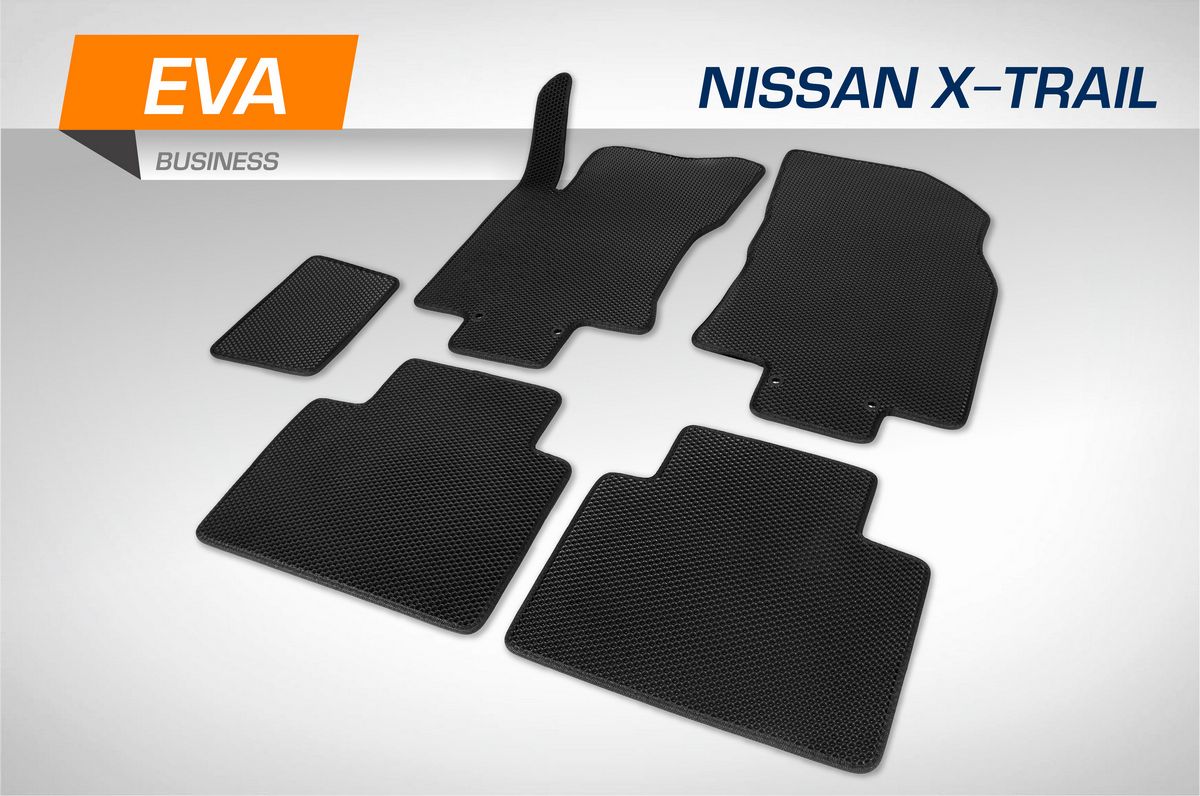 Коврики AutoFlex в салон автомобиля EVA (ЭВА, ЕВА) Business для Nissan X-Trail T32 2015-2018 2018-2026. Артикул 3410201