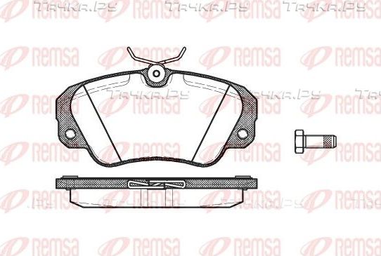 Тормозные колодки Remsa передние для Opel Omega B 1994-2003. Артикул 0382.00