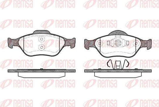 Тормозные колодки Remsa. Артикул 0766.00