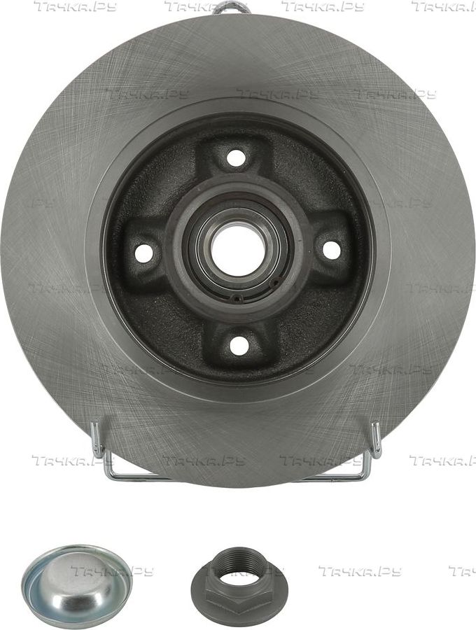 Тормозной диск Ferodo Premier задний для Citroen C4 Picasso I 2006-2013. Артикул DDF1735-1