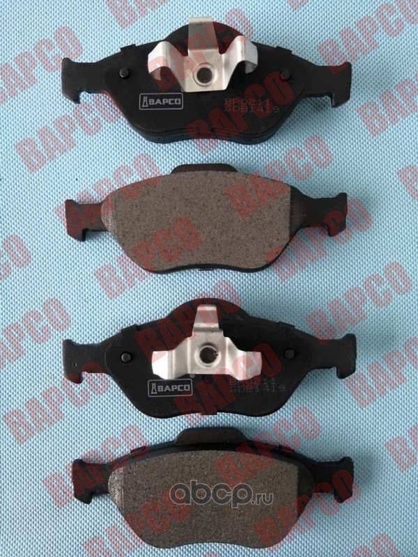 Колодки тормозные дисковые пер. FORD FIESTA IV/V 95-10, FUSION, MAZDA (Bapco) Bapco. Артикул BP0211