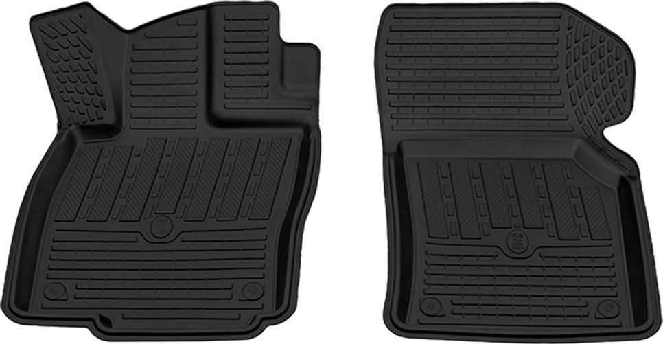 Коврики Rezkon резиновые передние для салона Skoda Octavia A7 2013-2020. Артикул 1530010200