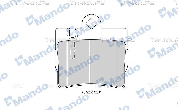Тормозные колодки Mando. Артикул MBF015155