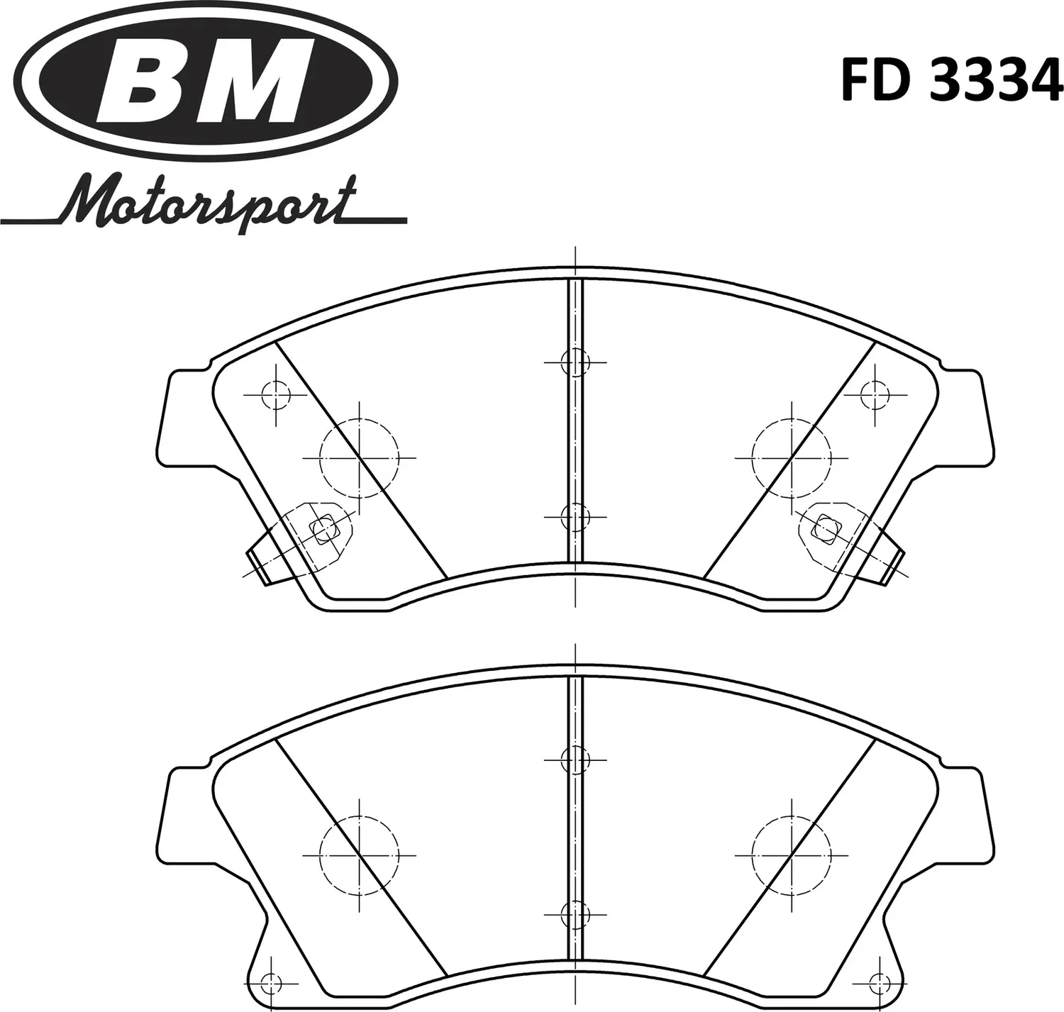 Колодки тормозные дисковые | перед | (BM) BM. Артикул FD 3334