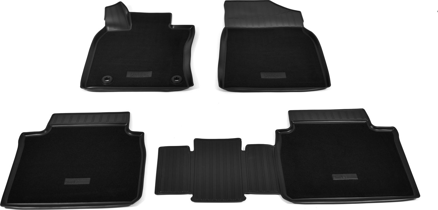 Коврики комбинированные 3D Норпласт для салона Toyota Camry 70 (V70, XV70) 2017-2026. Артикул NPA11-C88-100-CM