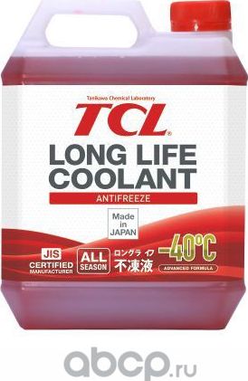Антифриз TCL LLC -40C красный, 4 л TCL. Артикул LLC01236