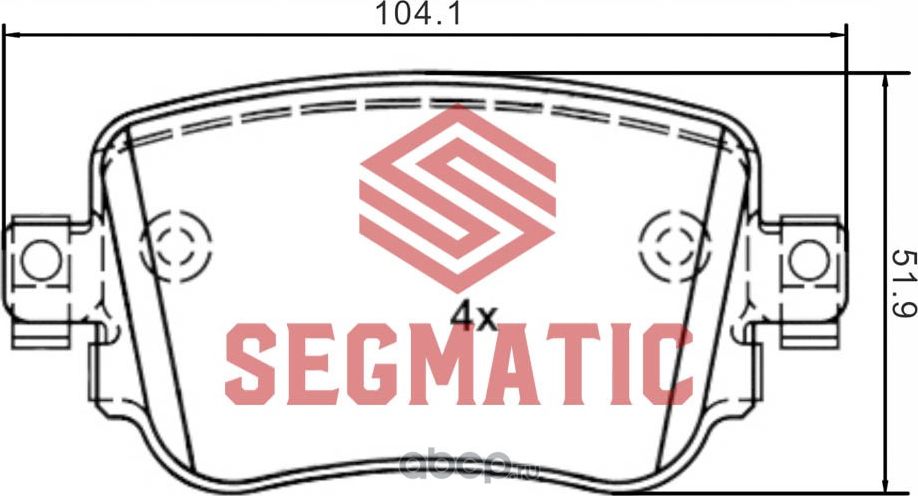 Колодки тормозные дисковые (Segmatic). Артикул SGBP2580