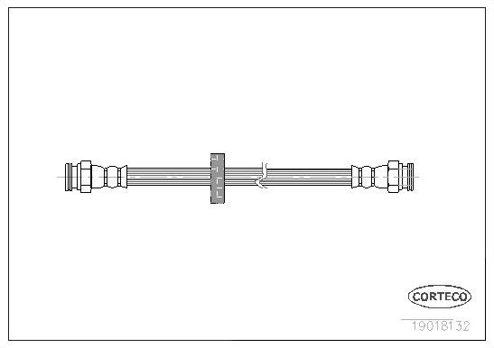 Тормозной шланг Corteco. Артикул 19018132