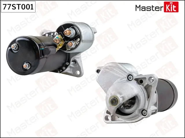 77ST001 Стартер\ CHEVROLET AVEO  LACETTI  LANOS (1.1kw) (Master KIT). Артикул 77st001