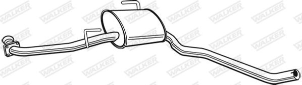 Глушитель Walker для Opel Omega B 1994-2003. Артикул 22575