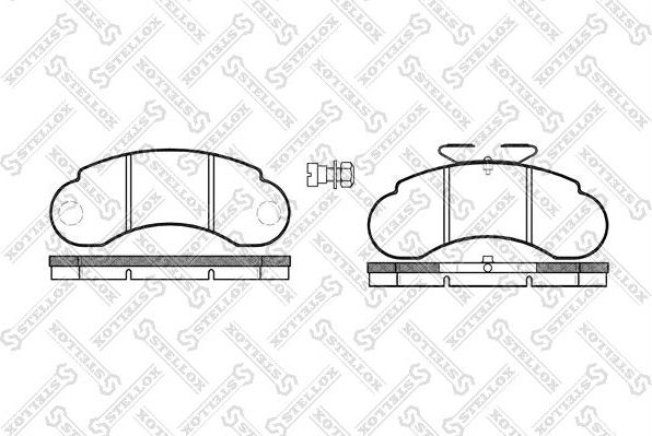Тормозные колодки Stellox. Артикул 153 020-SX