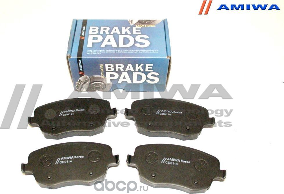Колодки тормозные передние (Amiwa). Артикул CD0114