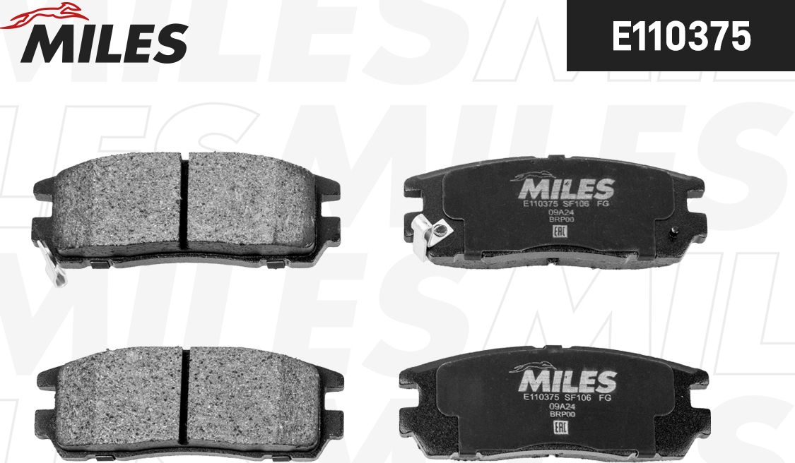 Тормозные колодки Miles (Semi-Metallic). Артикул E110375