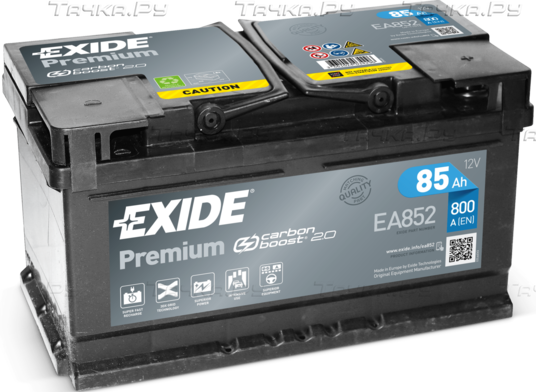 Аккумулятор Exide Premium *** для Alfa Romeo 8C Competizione 2007-2009. Артикул EA852