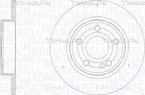 Тормозной диск Magneti Marelli. Артикул 361302040868