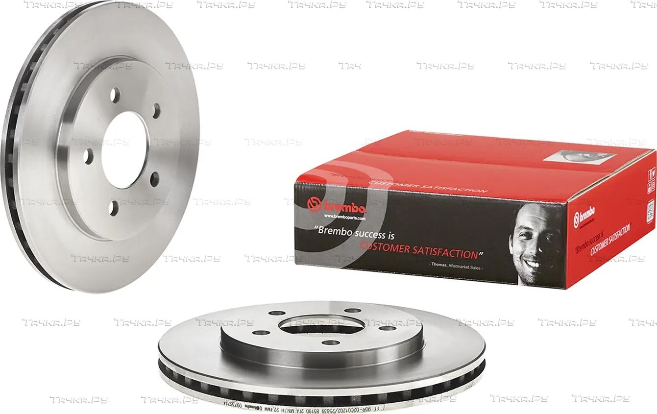 Тормозной диск Brembo передний для Chrysler Voyager IV 1999-2000. Артикул 09.7367.14