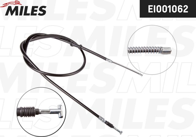 Трос ручника (тросик ручного тормоза) Miles задний левый для Fiat Palio I 1996-2004. Артикул EI001062