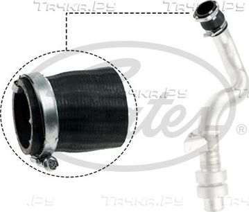 Патрубок интеркулера Gates для Land Rover Discovery III 2004-2009. Артикул 09-0578