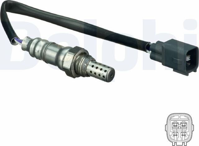 Лямбда-зонд (кислородный датчик) Delphi для Lexus GX I 2001-2009. Артикул ES20194-12B1