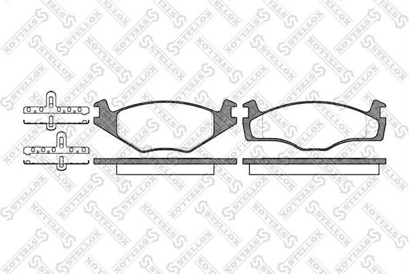 Тормозные колодки Stellox. Артикул 182 000-SX