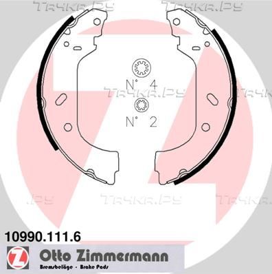Тормозные колодки Zimmermann задние для Fiat Ulysse I 1994-2002. Артикул 10990.111.6