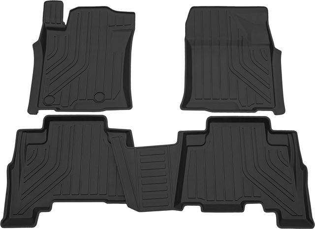 Коврики Rezkon резиновые для салона Toyota Land Cruiser Prado 150 рестайлинг 2013-2017. Артикул 1034030300
